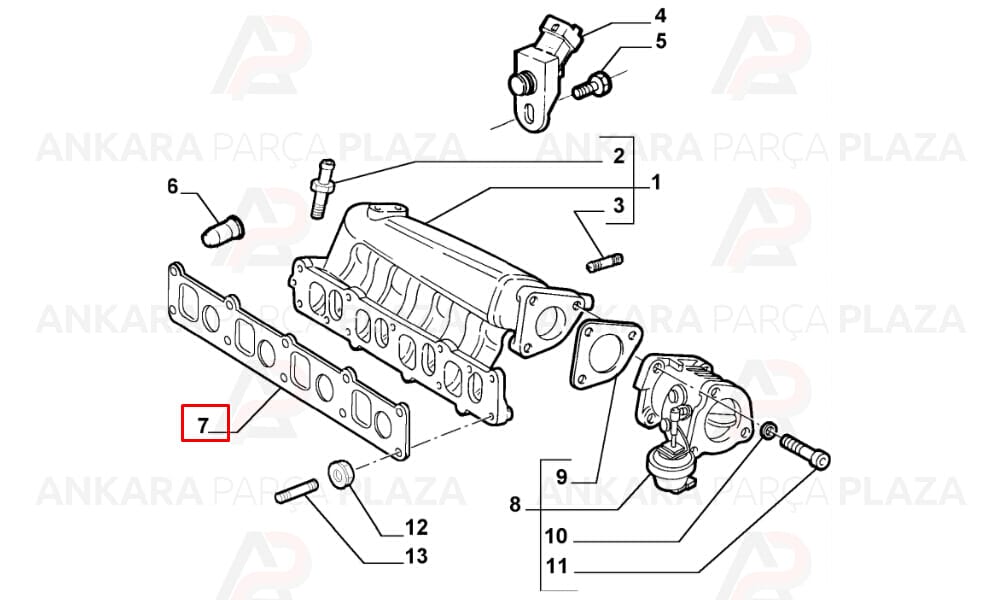Doblo Punto Strada 1.6Jtd/1.9Cdtı Manifold Contası Royal