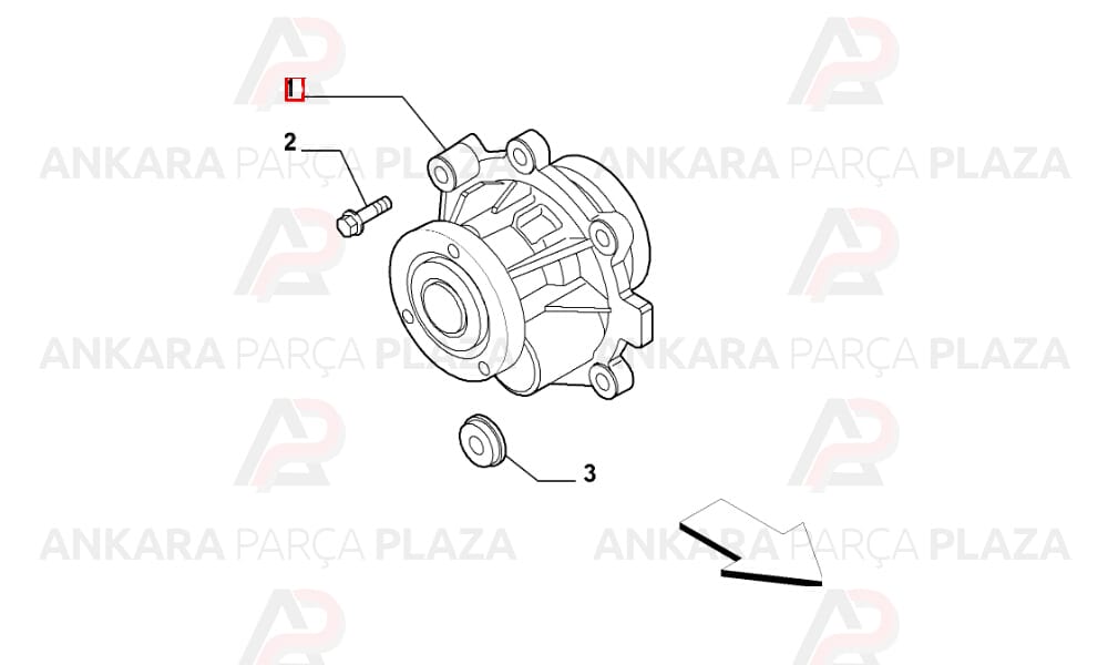 Alfa 159 Albea Stilo Brava 1.6 Su Pompası Valeo
