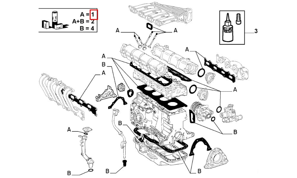 Motor Contası Takım Fiat Palio Marea Siena Brava 1600Cc