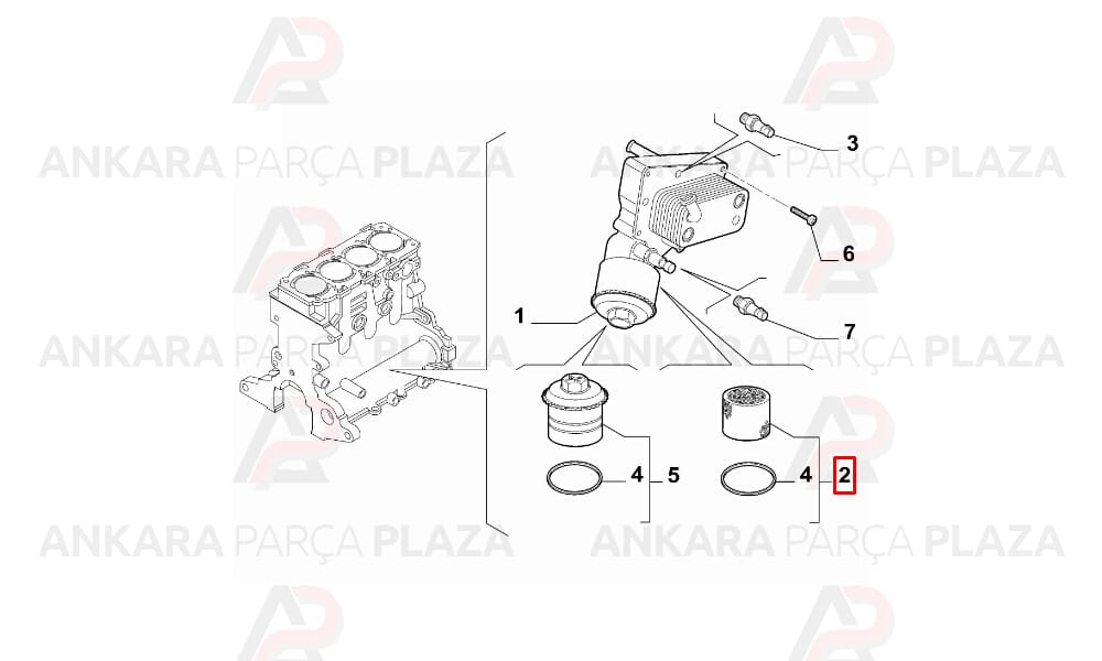 Punto, Doblo, Linea, Giulietta, Mito, Egea 1,6 - 2,0 Mjet Yağ Filtresi Purflux