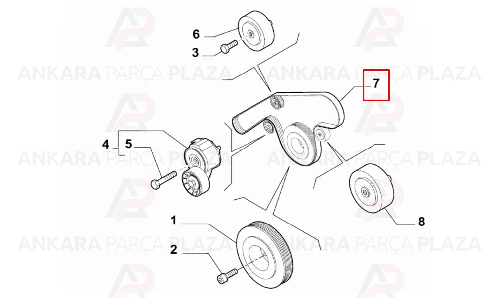 Alfa Romeo Giulietta Kanallı Kayış 6Pk1390 Aba