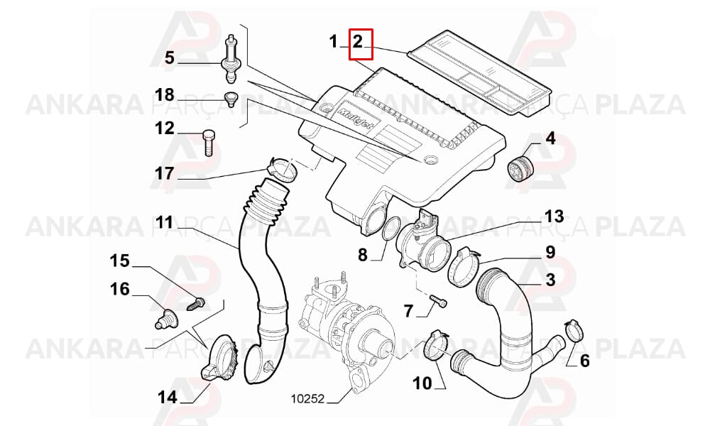 Hava Filtresii Fiat : Albea, Fiorino, Doblo, Linea, Punto 1.3Jtd