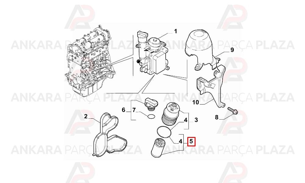 Albea, Doblo, Palio, Fiorino, Grande Punto 1.3Jtd Yağ Filtresi Purflux