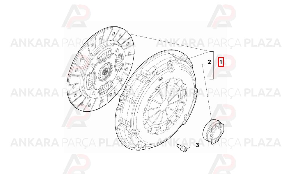 Debriyaj Seti Fiat 500 500C 500L Panda Alfa Mito 0.9