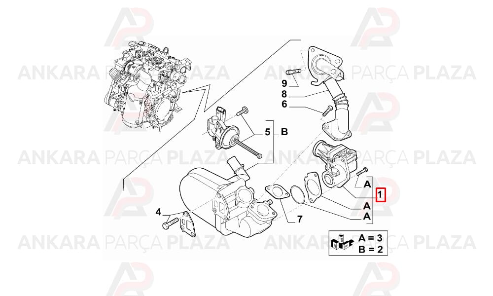 Fiat Doblo 10> Panda Grande Punto 06> 1.3 Dmtj Euro 5 Egr Valfi Kale Radyatör