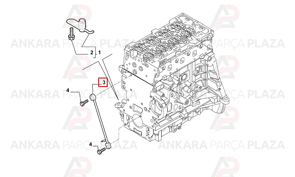 Triger Zincir Yağlama Borusu Fiat Albea / Palio / Doblo / Linea / Punto / Fiorin