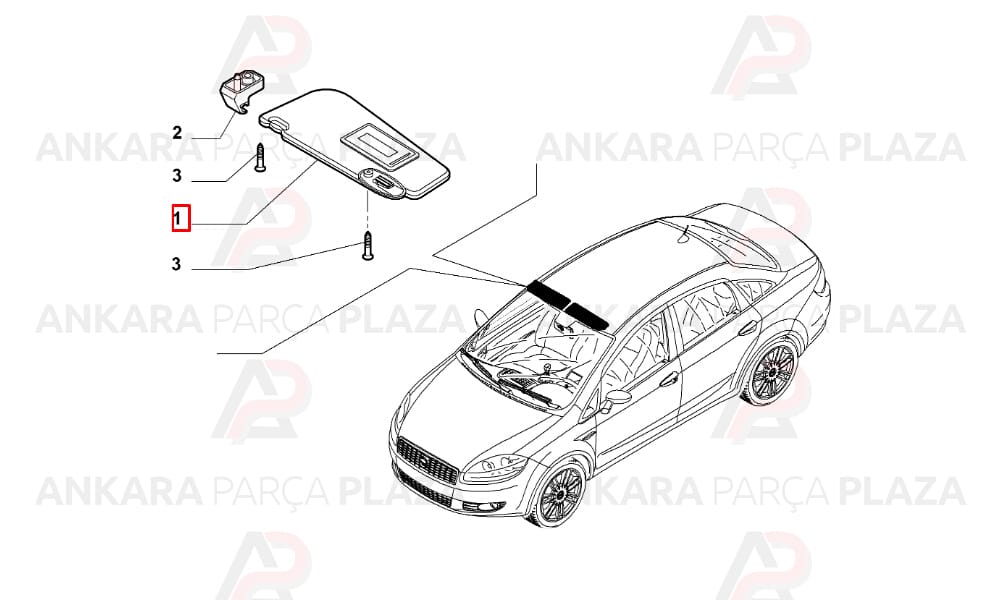 Linea Classic 06 - 15 Güneşlik Sağ - Sol Set 2 Parça
