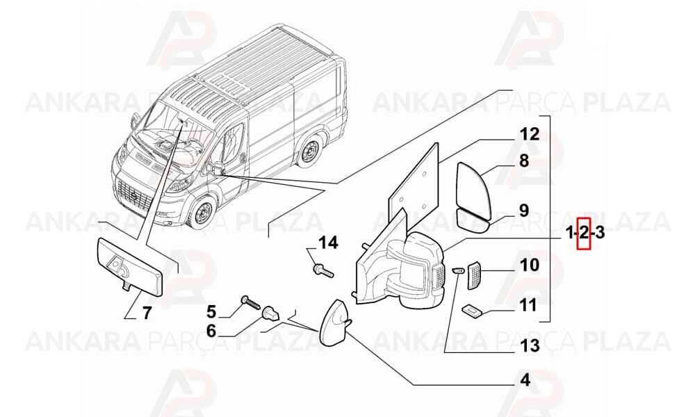 Ducato Yan Ayna Sol 2006 - 2013 Dega