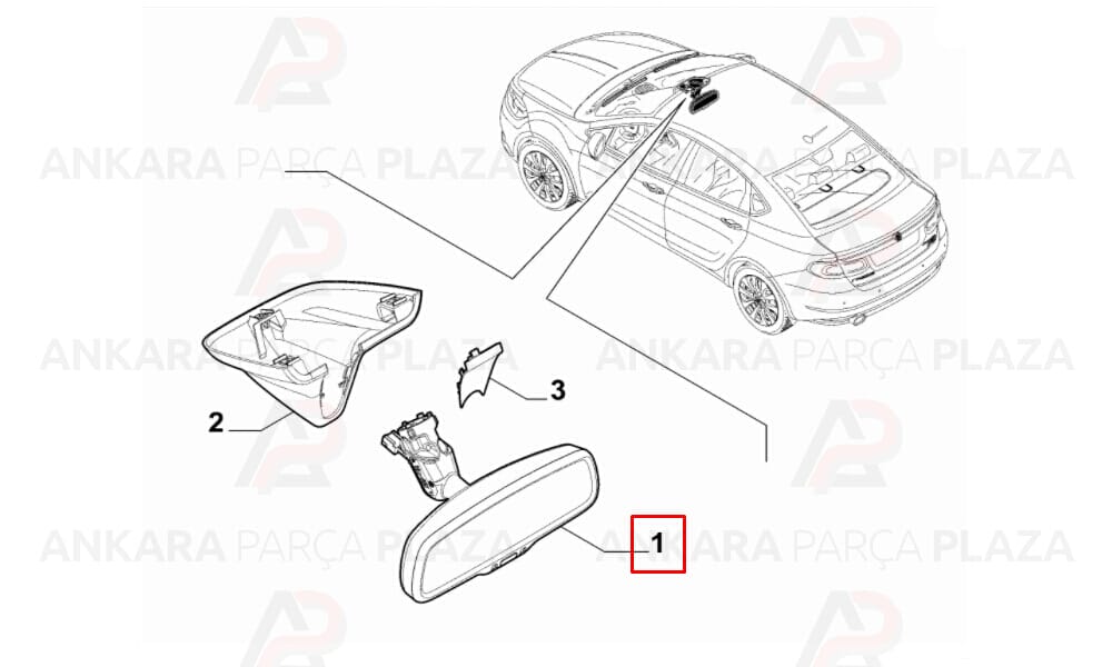 İç Ayna Fiat Egea 2015