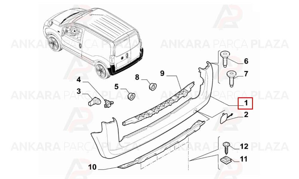 Fiorino Arka Tampon Meydan