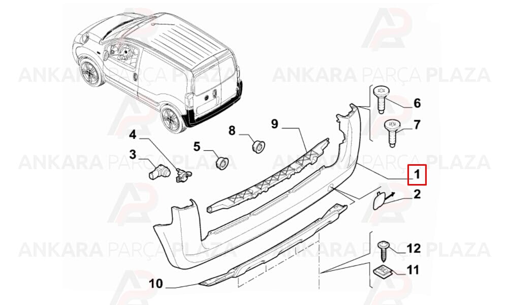 Fiorino Arka Tampon Meydan