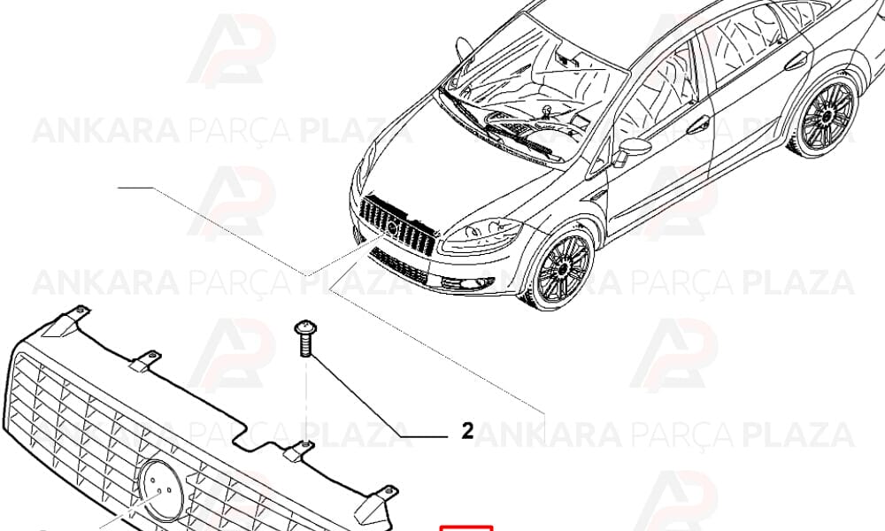 Ön Panjur Boyalı Fiat Linea