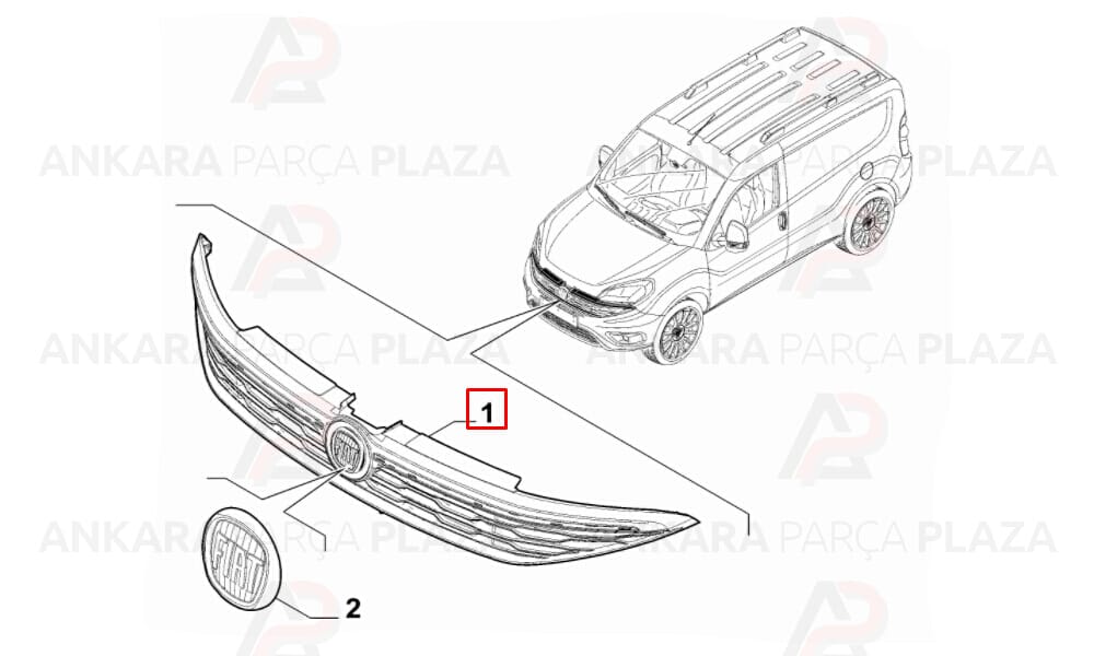 Pratico 15 - 20 Ön Panjur Siyah 735618636