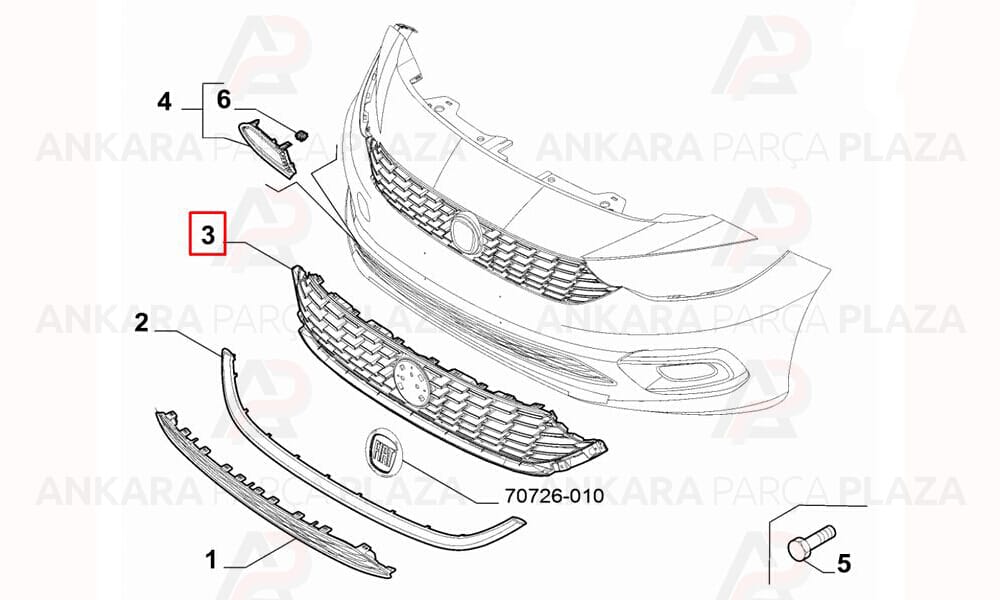 Egea 15 - 20 Ön Panjur Siyah Petekleri Nikelajlı 735642866