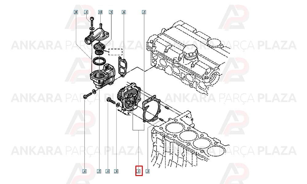 Laguna Rxt 2.0İe 16V Su Pompası 1996 - 2001 Graf