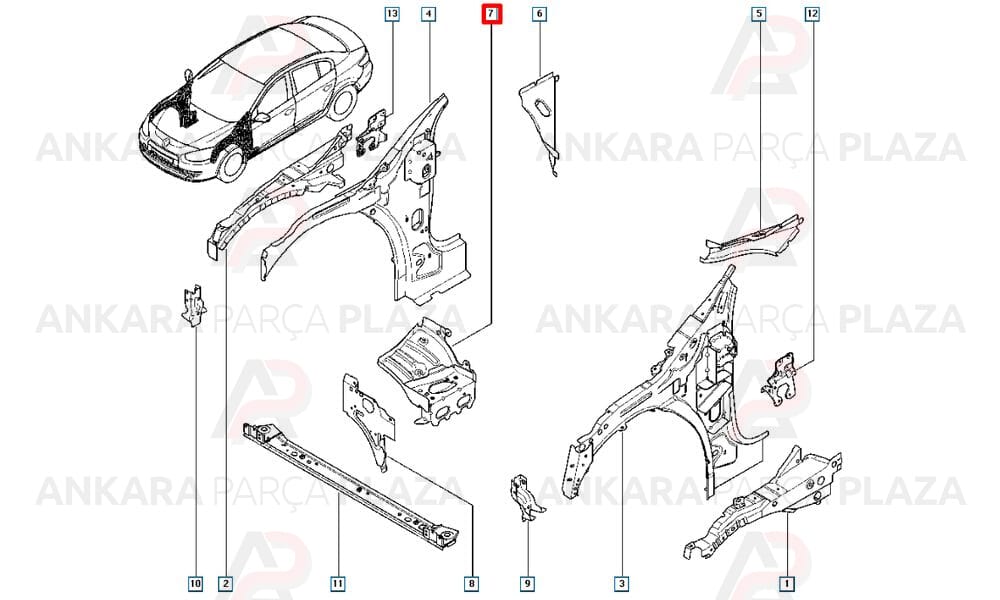 Motor Kulaği Megane 3 Hb