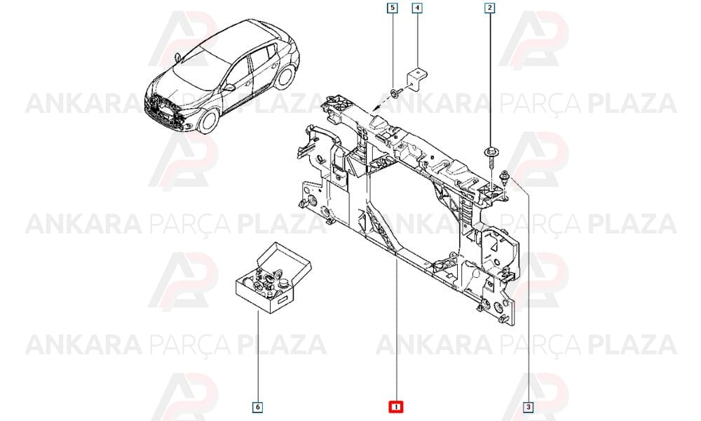 Fluence 09 - 16 Ön Panel Komple Plastik 752100004R