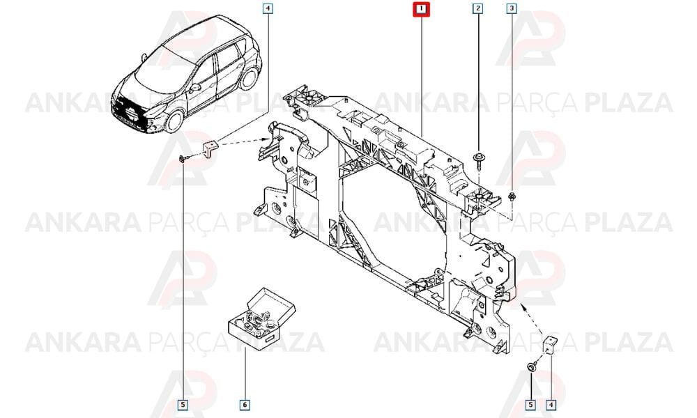 Grand Megane Scenic 3 10 - 13 Ön Panel Komple Plastik 752100007R