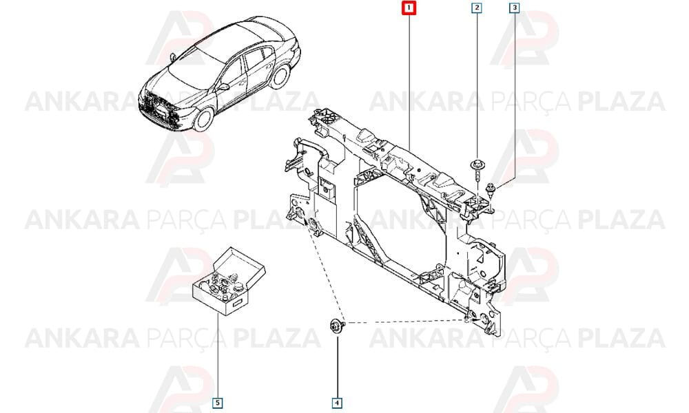 Ön Panel ( Fan Davlumbazı ) Fluence Megane 3 752107160R