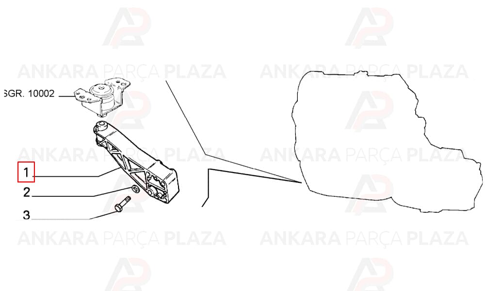 Fiat Tipo 93 - 00 Motor Takozu 7590377