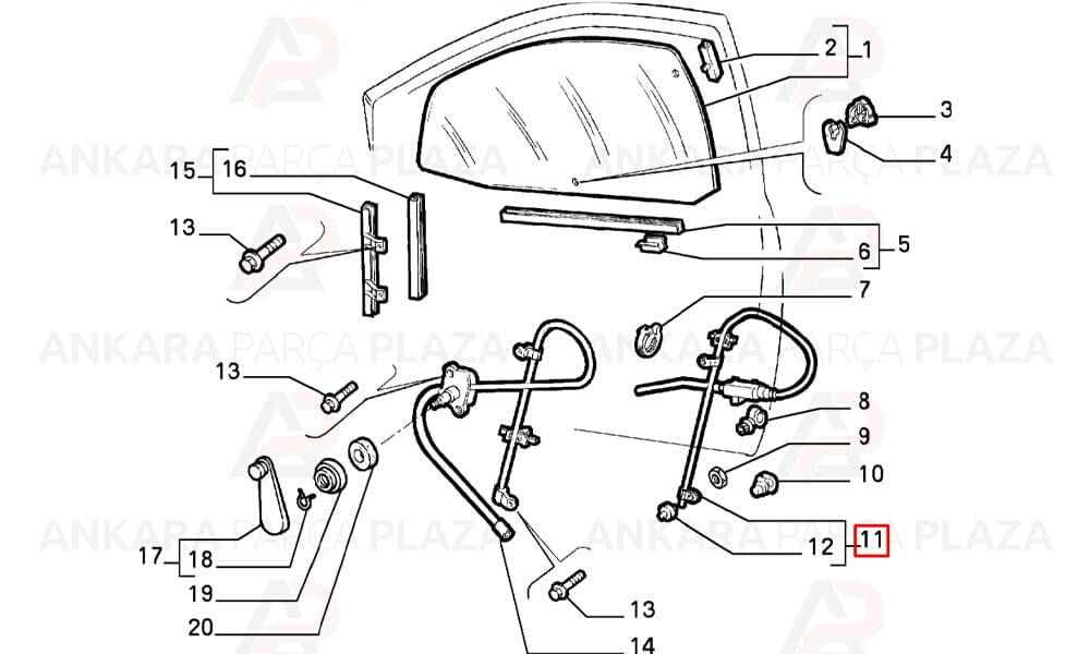 Fiat Tempra, Tipo Cam Krikosu Ön Sağ Seger