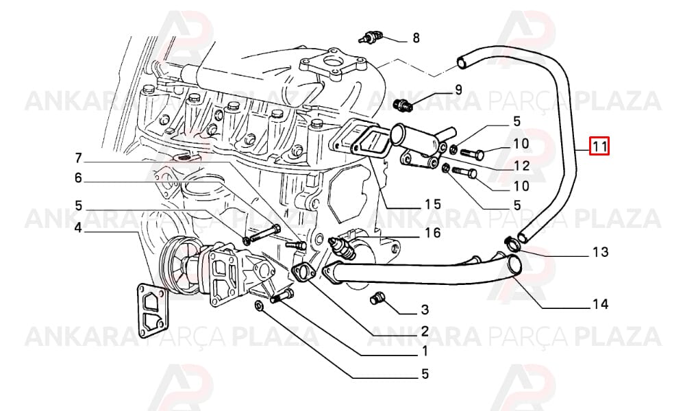 Emme Manifold Hortumu Tempra 12Mmx30Cm