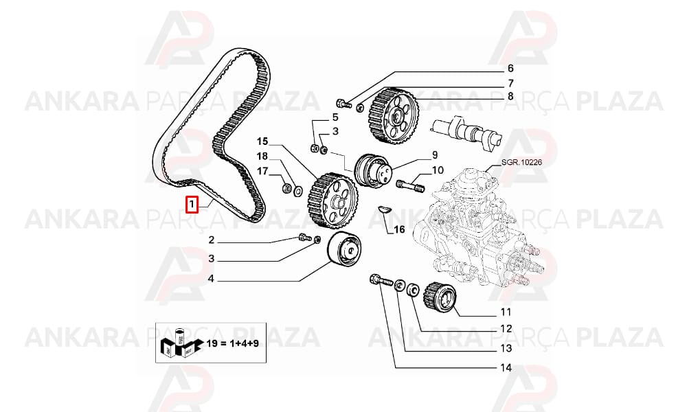 Scudo Ducato 1.9 Triger Kayışı 173X254 Gates