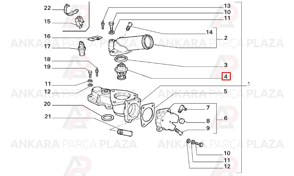 Tipo Tempra 2.0 16V Termostat Contalı 88 C Vernet