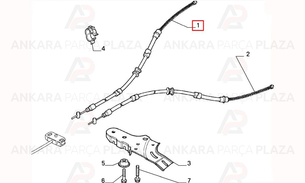 Fiat Tempra Sw El Fren Teli Sağ Cavo