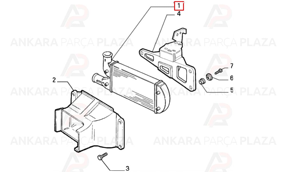 Alfa 145 95 - 00 İntercooler Turbo Radyatörü 7626413