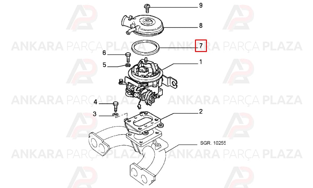 Karbüratör Alt Contası Fiat : Tempra, Tipo