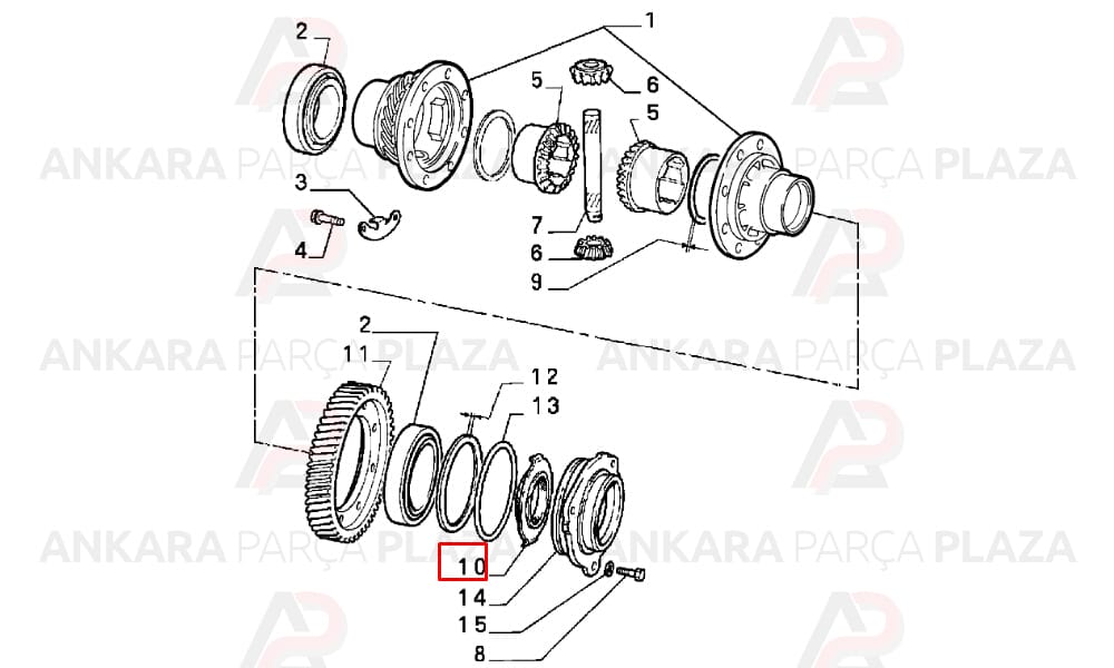 Defransiyel Keçesi Tempra Tipo 63X96X105X11