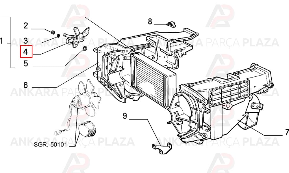 Kalorifer Muslugu Fiat Uno