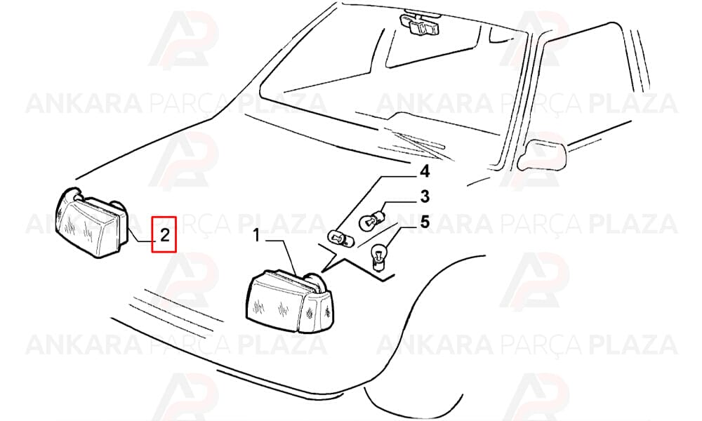Uno 93 - 01 Far Lambası Sağ Manuel 7642681