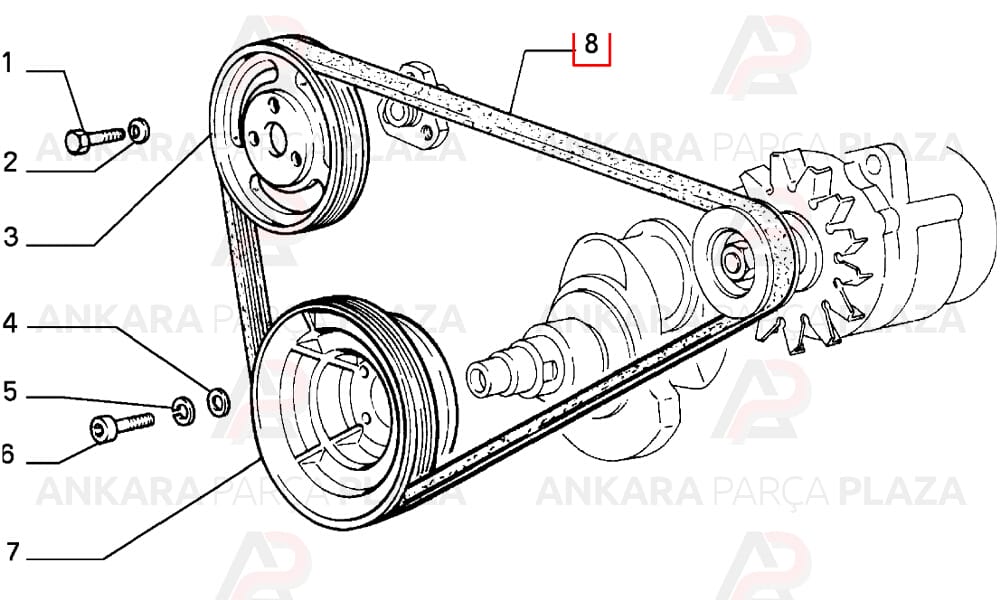 Doğan, Kartal, Şahin Slx, Albea, Tempra, Tipo, Uno Kanallı Kayış 5Pk970 Roadmax