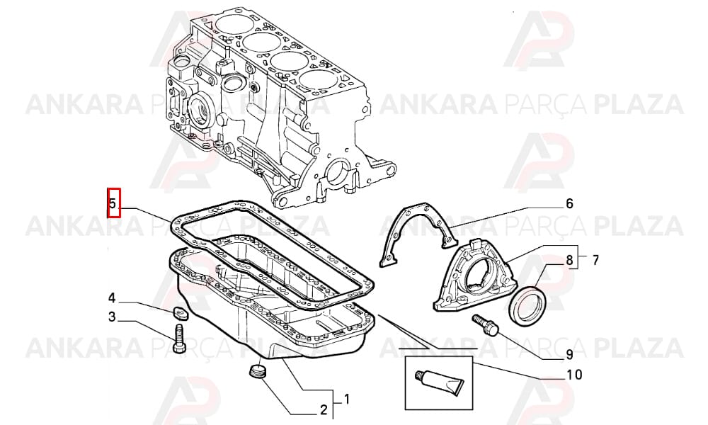 Karter Contası Silikonlu Fiat : Tempra, Tipo Doğan Slx, Kartal Slx