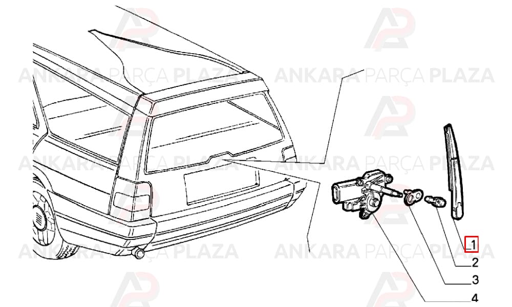 Tempra Sw, Uno Arka Silecek Kolu Ve Süpürgesi Hellux