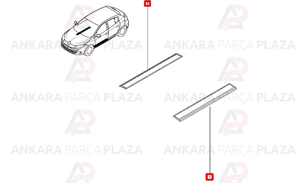 Megane 3 Ön Kapı Eşik Çıtası 768520029R