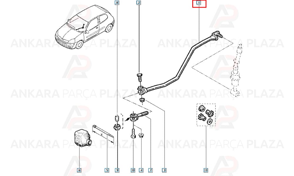 Clio 2 Vites Alt Kolu Atik