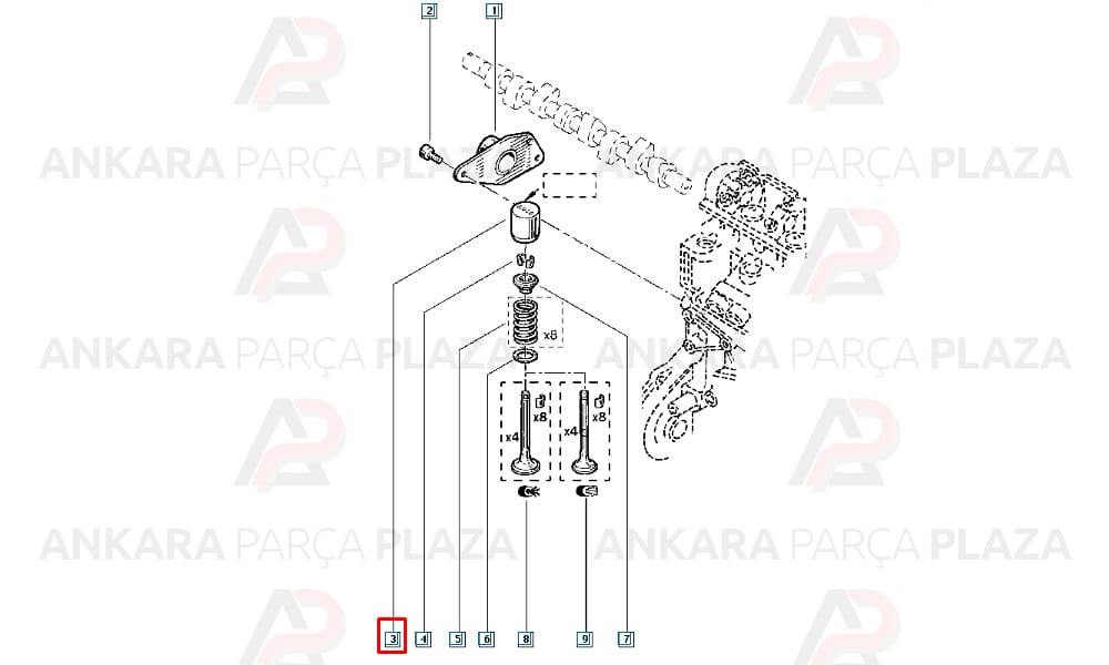 Captur Clio Dokker 1.5 Dci Subap İticisi Orijinal 7700103631