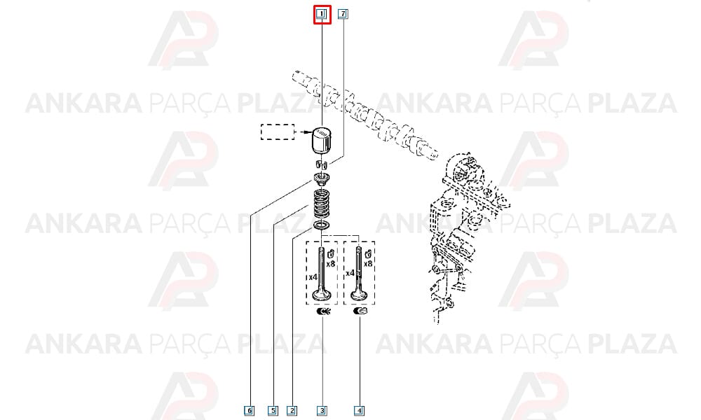 Captur Clio Dokker 1.5 Dci Subap İticisi Orijinal 7700103632