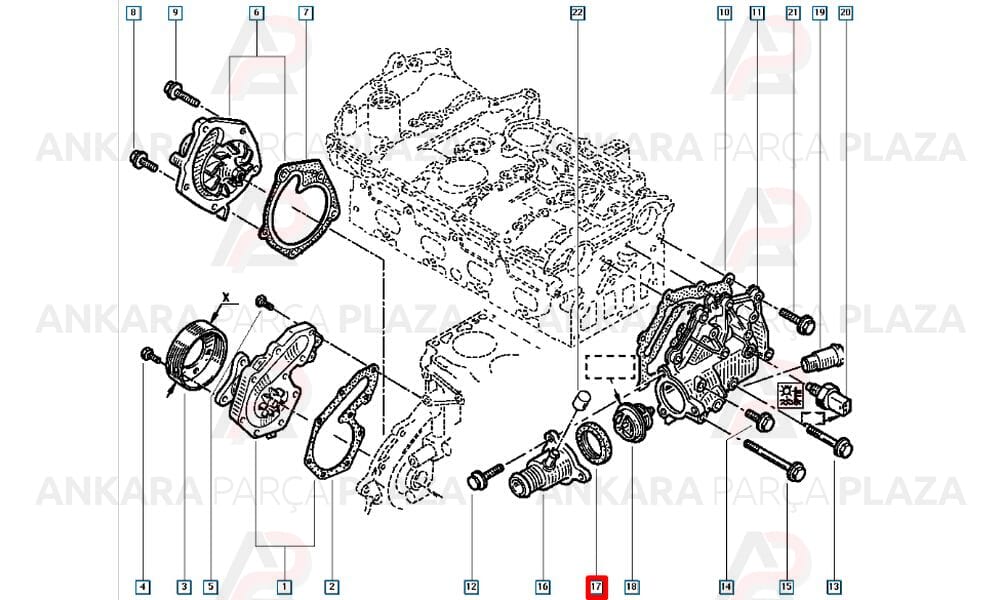 Clio Fluence Kangoo Megane 1.4 16V - 1.6 16V Termostat Contası Oto Conta