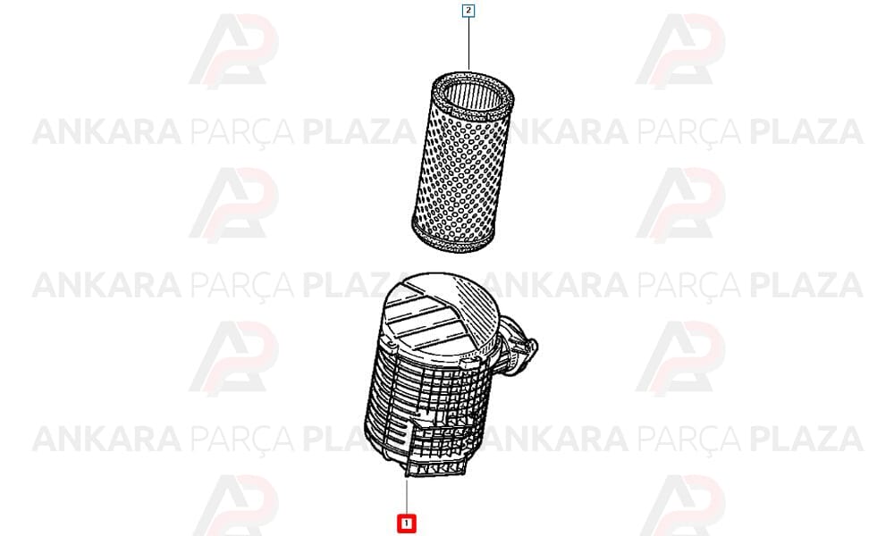 Hava Filtre Kabı Kazanı Laguna 1 1.9 Turbo Dizel 7700104604
