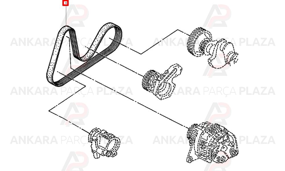 Megane, Bravo Kanallı Kayış 6Pk1138 Gates