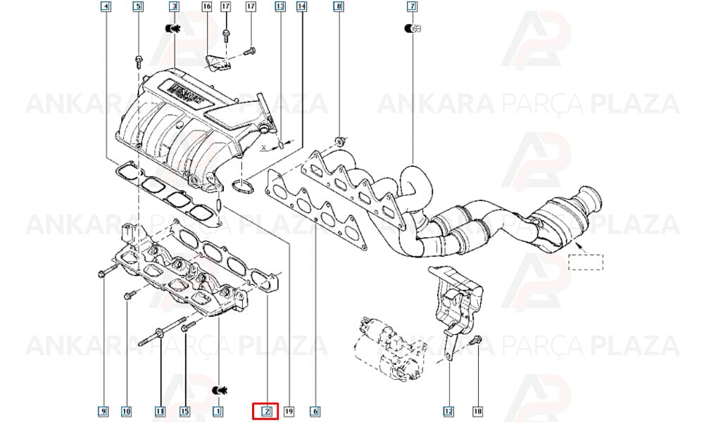 Megane Laguna Clio Trafic 1.8/2.0 16V Emme Manifold Contası Oto Conta