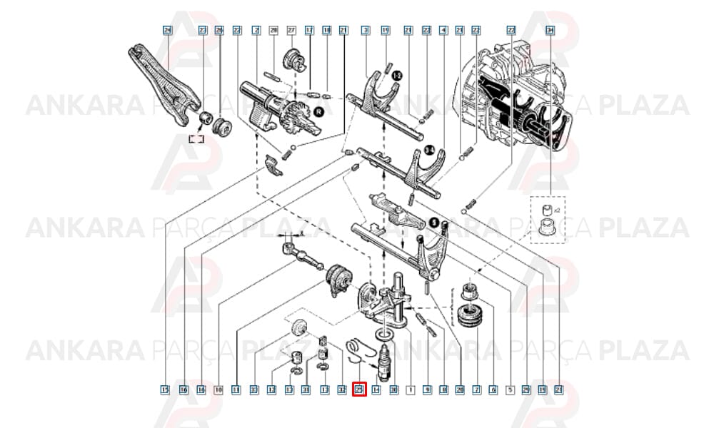 Clio, Renault 9 - 19, Megane, Kangoo Vites Alt Kolu Yayı Orijinal 7700110500
