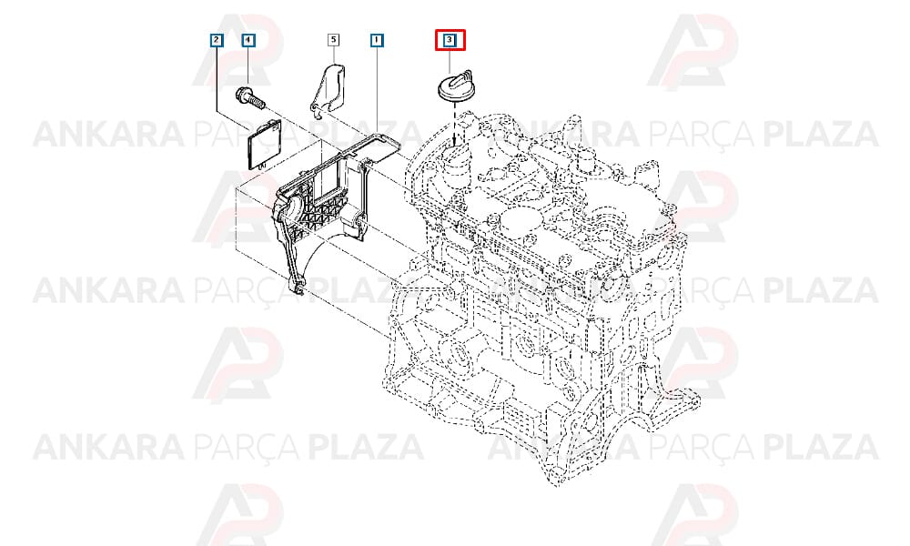 Motor Yağ Kapağı Clio Kango Megane Logan Sandero R19 1.2 - 1.4 - 1.5 - 1.6 - 2.0 D4F - K7M - K7J - K9K - F4R Küçük Tip 8200062947