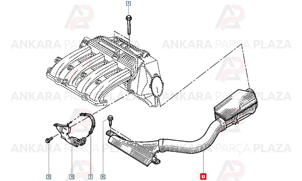 Hava Emiş Hortumu Uzun Renault Megane Hb Stw