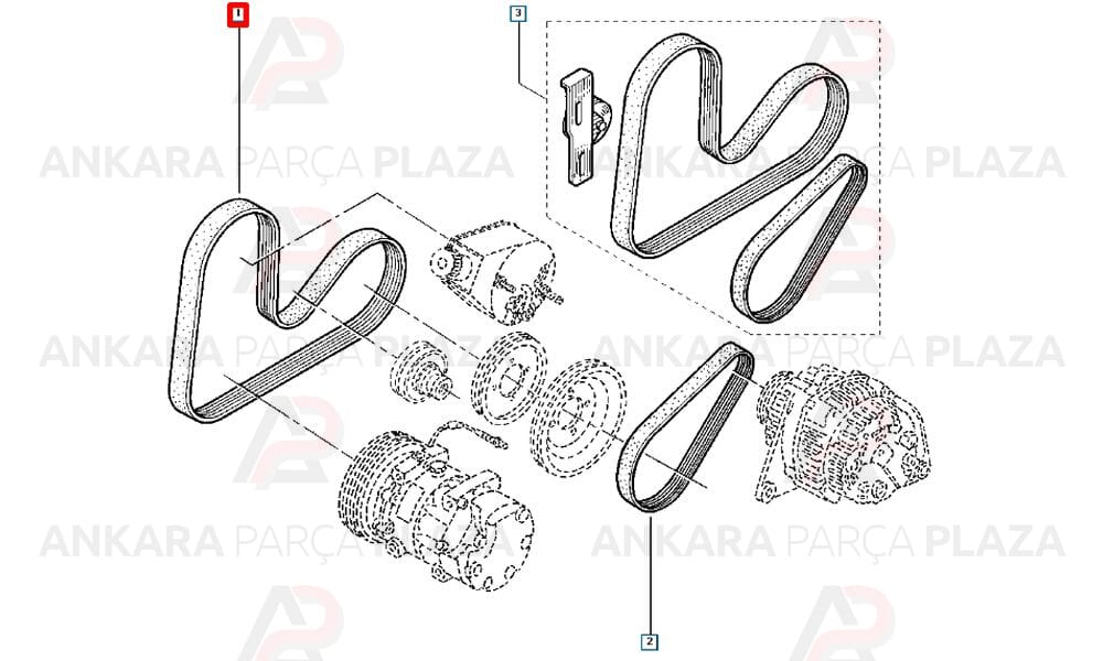 Renault Megane Kanallı Kayış 4Pk1268 Gates