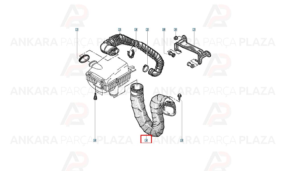 Master 97 - 03 Hava Emiş Hortumu 2.8Cc 7700300478